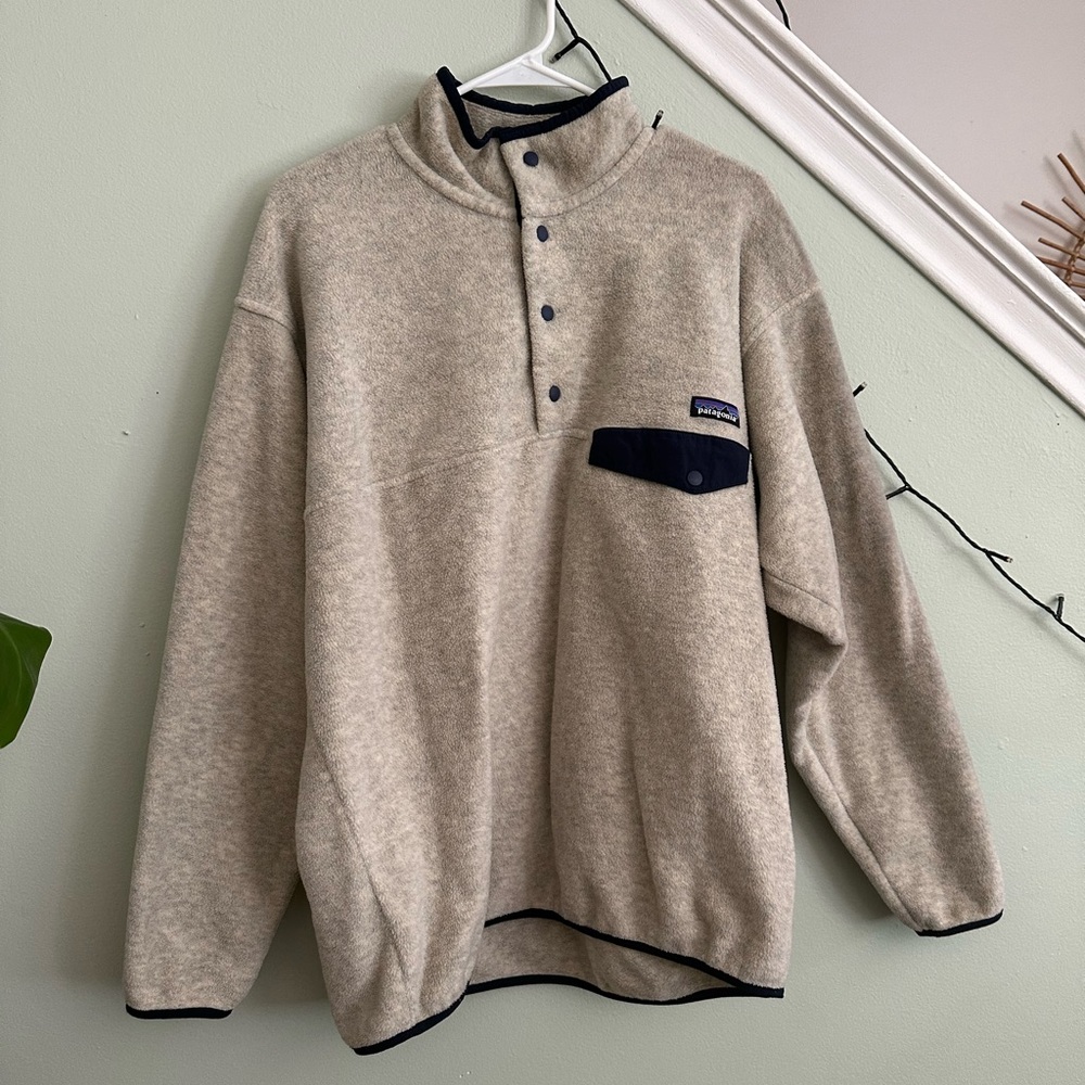 Patagonia oatmeal heather synchilla fleece